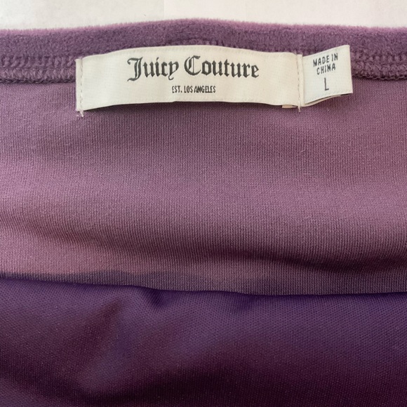 Juicy Couture Bling Velvet Tube Top | Large - Picture 4 of 5